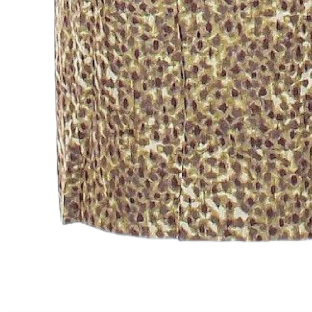 LOFT Animal Print Silk Blend A-Line Skirt Size 4 Career Chic